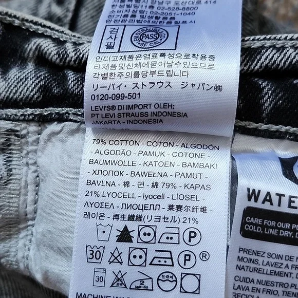 Levi's Ribcage Straight In Gray Color - Picture 3 of 7